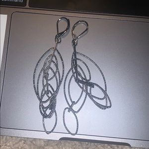 Sterling silver hanging earrings
